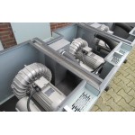 Blower zijkanaalventilator, set 3x 3 KW 3fase 400volt IE3, Used.